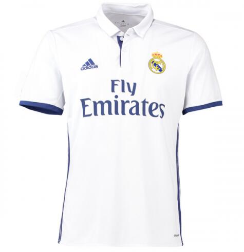 2016-17 Real Madrid Retro Home Kit Soccer Jersey